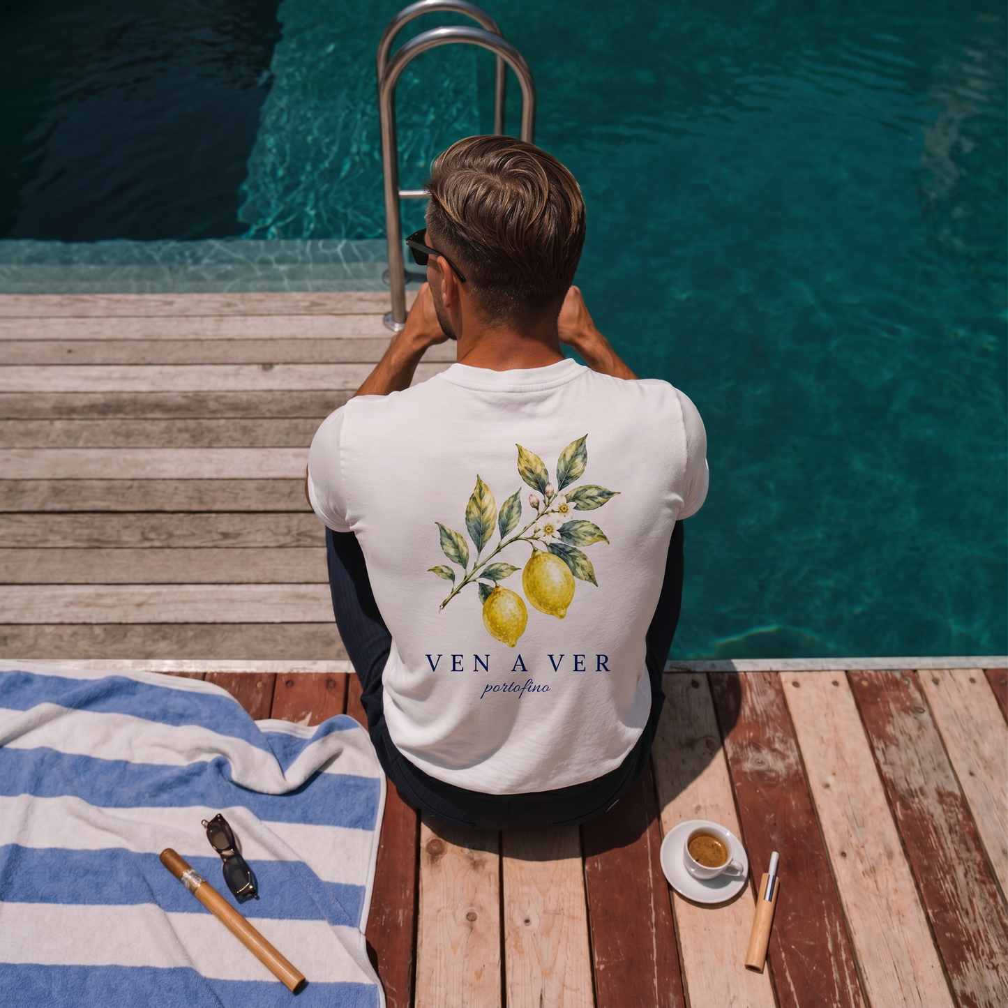 Portofino Lemon Tee – White