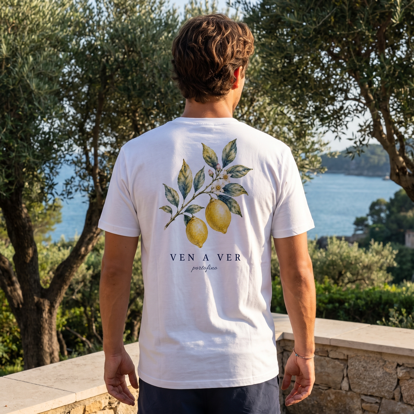 Portofino Lemon Tee – White