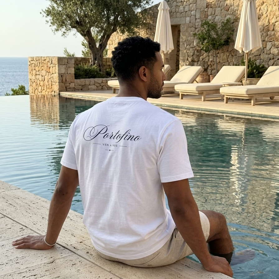 Portofino Signature Tee – White
